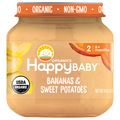 Happy Baby Organics Stage 2 Baby Food Bananas & Sweet Potatoes