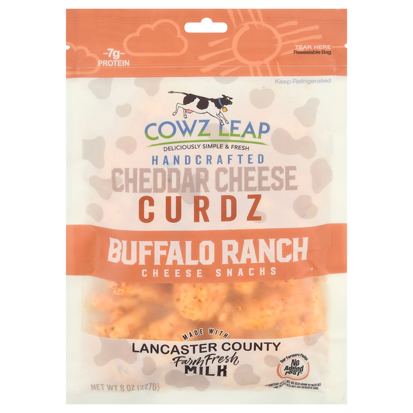 Cowz Leap Cheddar Curdz Buffalo Ranch Cheese Snacks
