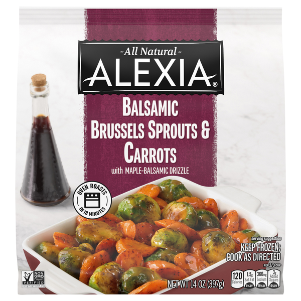 Alexia All Natural Balsamic Brussels Sprouts & Carrots Frozen