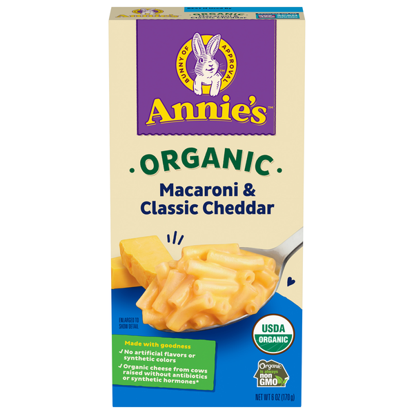Annie's Homegrown Macaroni & Cheese Classic Cheddar Mild Organic