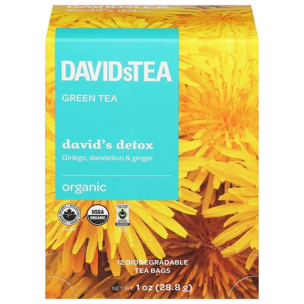 DavidsTea Organic David's Detox Green Tea Bags