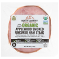 North Country Smokehouse Organic Applewood Smoked Uncured Ham Steak