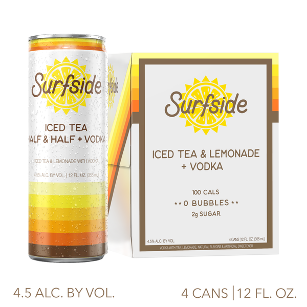 Surfside Iced Tea & Lemonade + Vodka - 4 pk