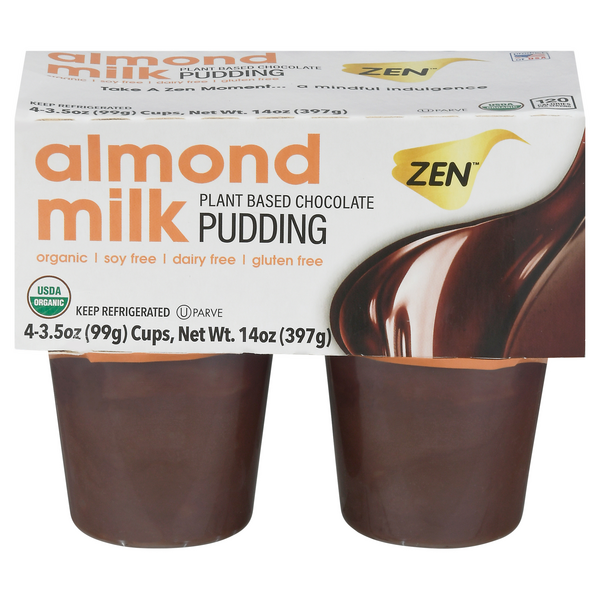 Save on Zen PlantBased Almond Milk Pudding Chocolate Organic 4 ct