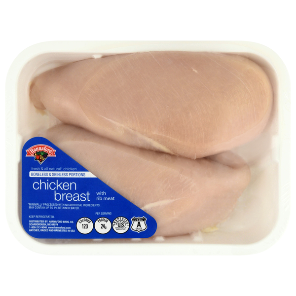 Hannaford Boneless & Skinless Chicken Breast Fresh