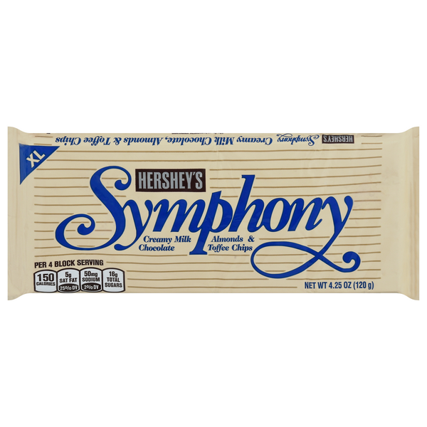 Save on Hershey's Symphony Milk Chocolate w/Almonds & Toffee Chips