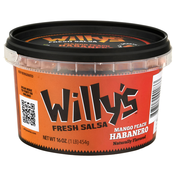 Willy's Mango Peach Habanero Fresh Salsa
