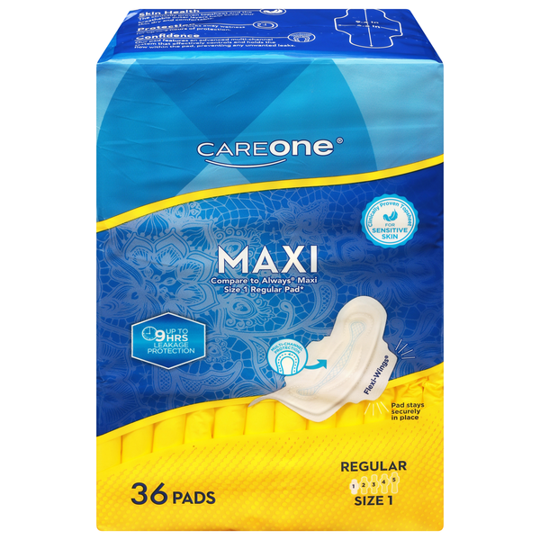 CareOne Regular Maxi Pads with Wings