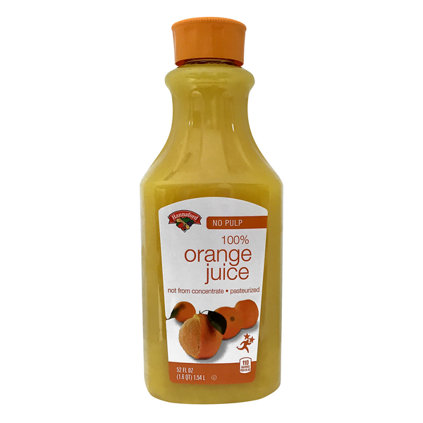 Hannaford 100% Orange Juice No Pulp