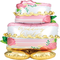 AirLoonz Wedding Wishes Cake Decorative Air-Filled Balloon