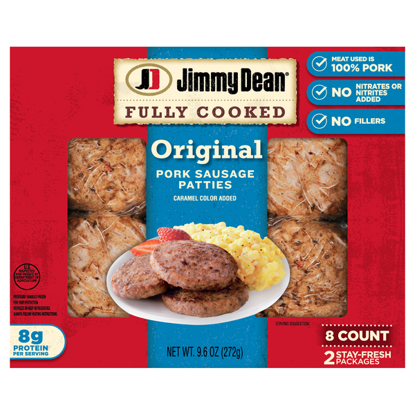 Save On Jimmy Dean Fully Cooked Original Pork Sausage Patties Ct My