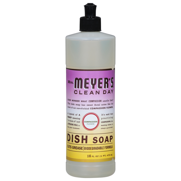 Mrs. Meyer's Clean Day Compassion Flower Liquid Dish Soap