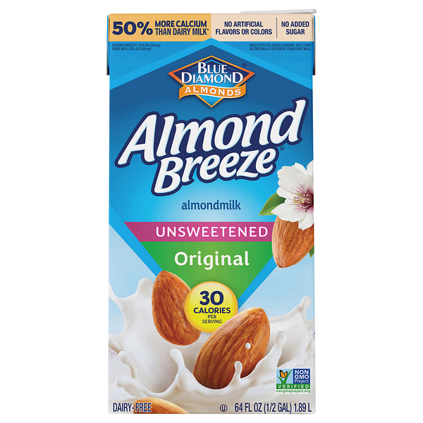 Almond Breeze Original Almondmilk Unsweetened Non-Refrigerated