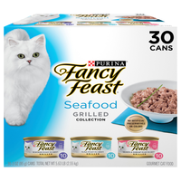 Fancy Feast Grilled Collection Seafood Variety Wet Cat Food - 30 ct