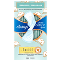 Always Pure Cotton Size 1 Unscented Regular Flow Pads with Wings