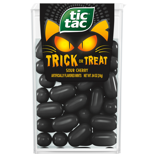Tic Tac Trick or Treat Sour Cherry Halloween Mints Candy