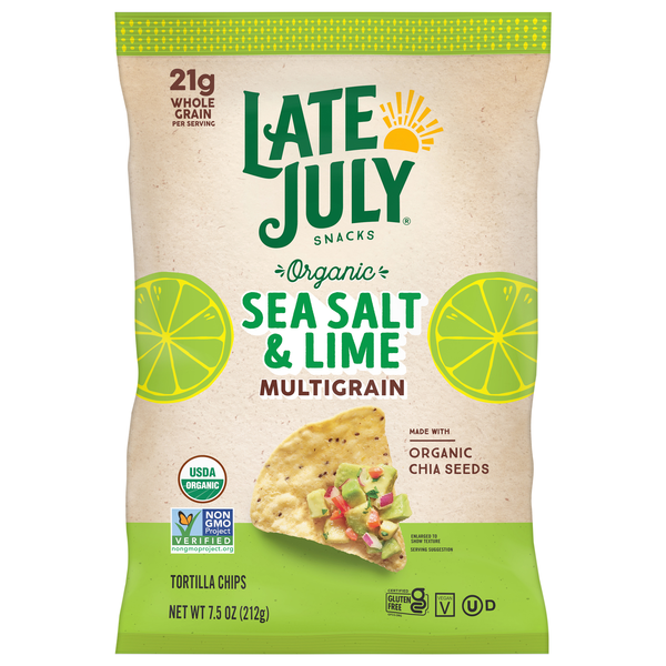 Late July Organic Gluten Free Sea Salt & Lime Multigrain Tortilla Chips