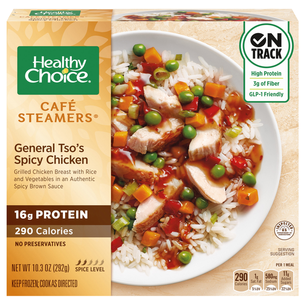Healthy Choice Cafe Steamers General Tso's Spicy Chicken Frozen Meal