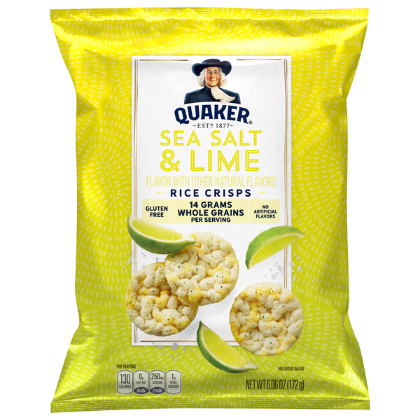Quaker Gluten Free Sea Salt & Lime Rice Crisps
