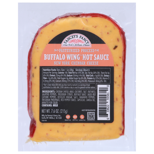 Save on Yancey's Fancy New York's Artisan Cheddar Cheese Hot Sauce