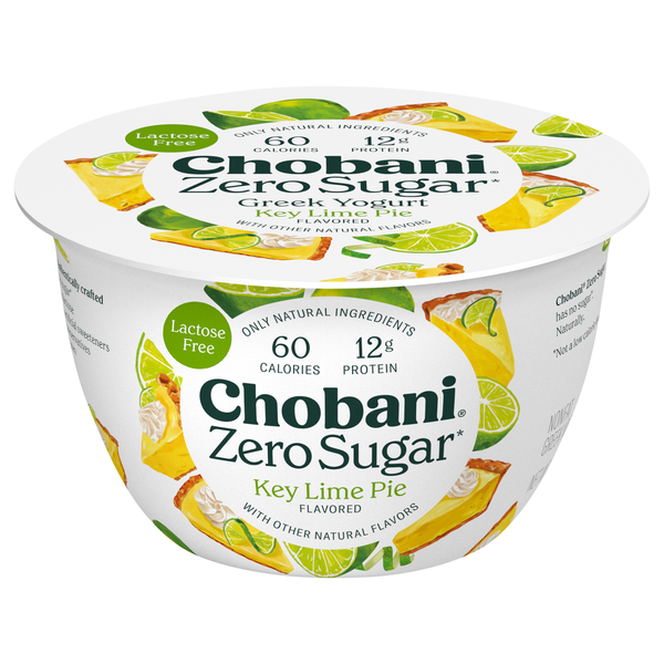 Chobani Zero Sugar Non Fat Key Lime Pie Greek Yogurt Cup