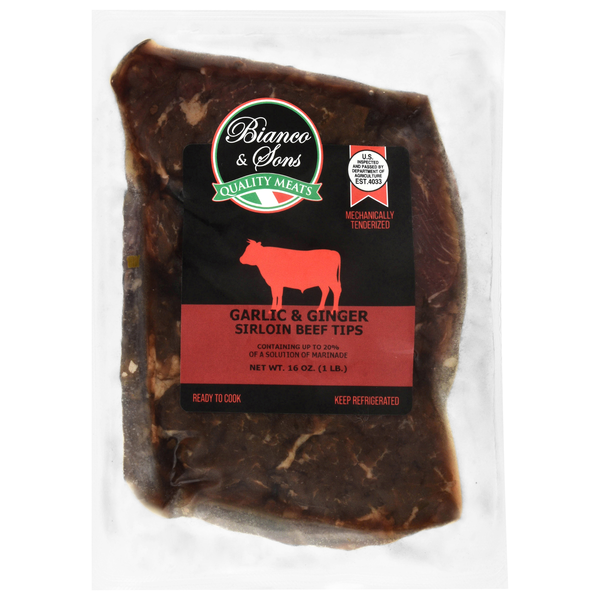 Bianco & Sons Garlic & Ginger Sirloin Beef Tips