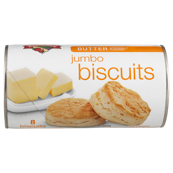 Hannaford Butter Flavored Jumbo Biscuits - 8 ct