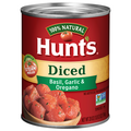 Hunt's 100% Natural Peeled Diced Tomatoes with Basil Garlic & Oregano