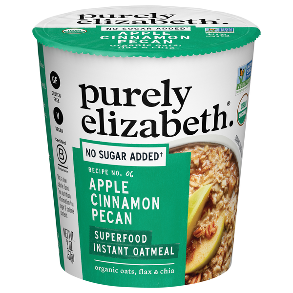 Purely Elizabeth Organic Gluten Free Apple Cinnamon Pecan Oatmeal