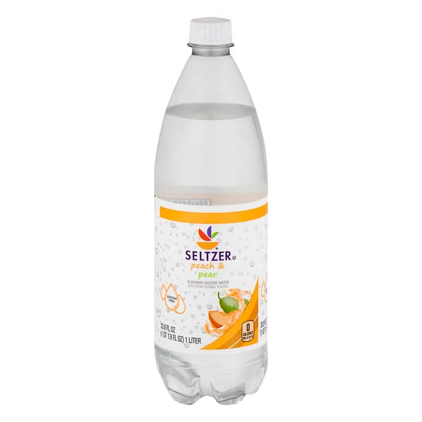 Save on Stop & Shop Seltzer Water Peach & Pear Order Online Delivery