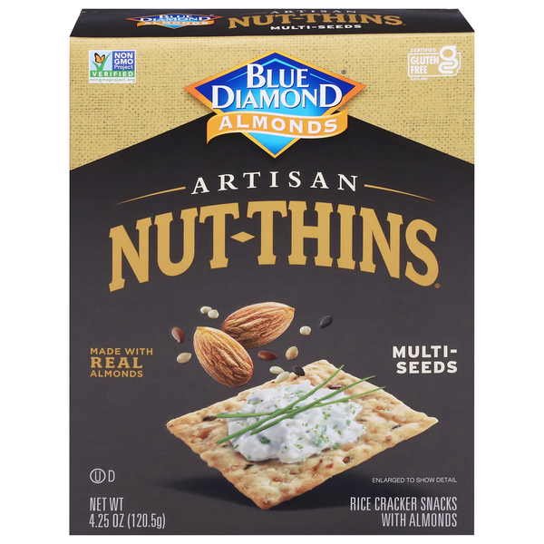 Blue Diamond Artisan Nut-Thins Gluten Free Multi-Seeds Rice Crackers