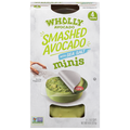Wholly Avocado Smashed Avocados with Sea Salt - 4 ct
