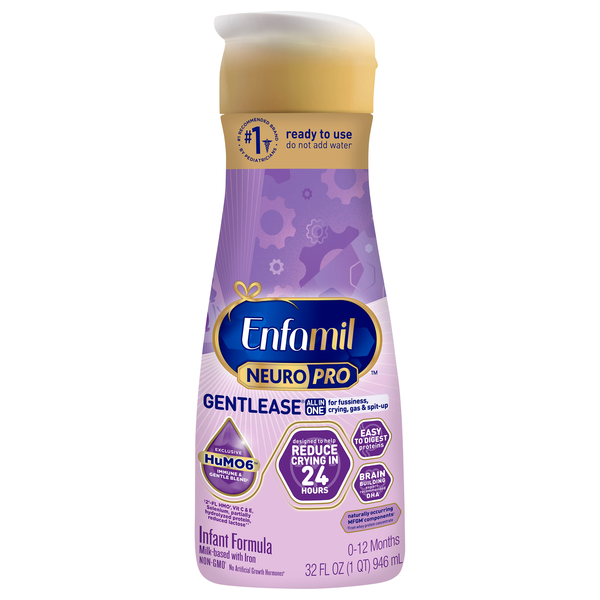 Enfamil NeuroPro Gentlease Ready To Use Infant Formula Fussiness/Gas
