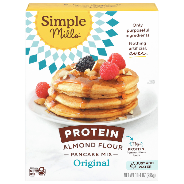 Simple Mills Gluten Free Original Protein Almond Flour Pancake Mix