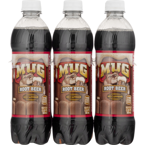 Mug Root Beer Soda Caffeine Free - 6 pk