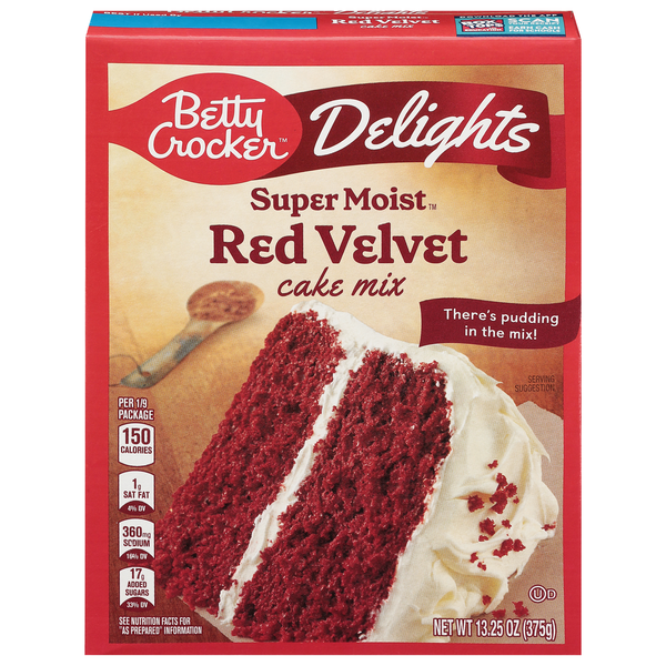Betty Crocker Delights Super Moist Red Velvet Cake Mix