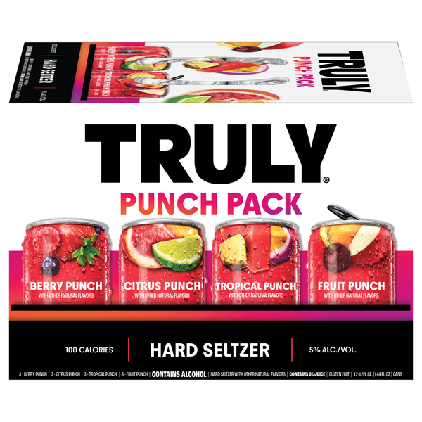 TRULY Hard Seltzer Punch Mix Pack Gluten Free - 12 pk