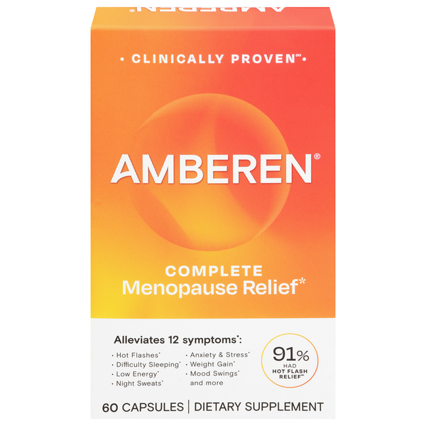 Amberen Advanced Menopause Relief with Amber-M Complex Capsules