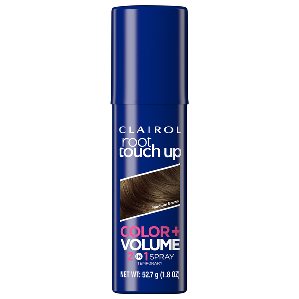 Clairol Root Touch Up 2 in 1 Temporary Color + Volume Spray Medium Brown