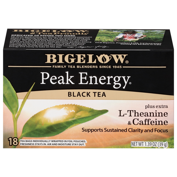 Bigelow Peak Energy Black Tea Bags
