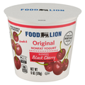 Food Lion Original Non Fat Black Cherry Blended Yogurt Cup