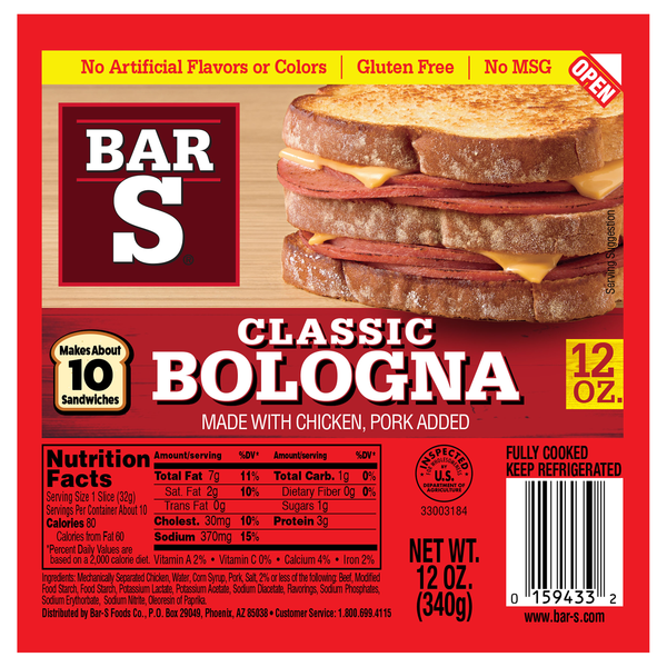 Bar-S Classic Bologna Sliced