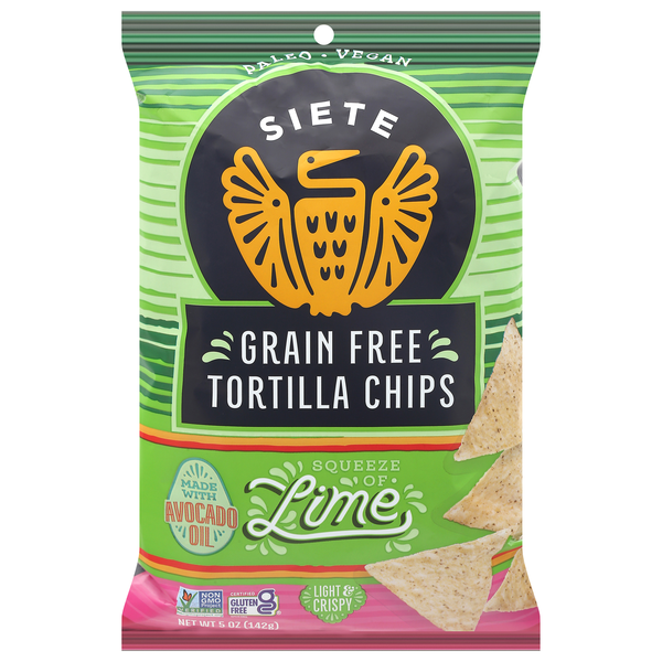 Siete Gluten & Grain Free Vegan Lime Tortilla Chips