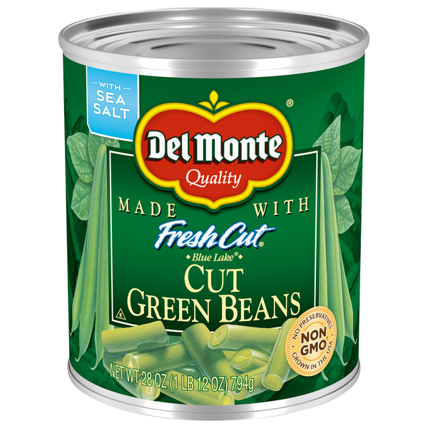 Del Monte Cut Green Beans in Sea Salt