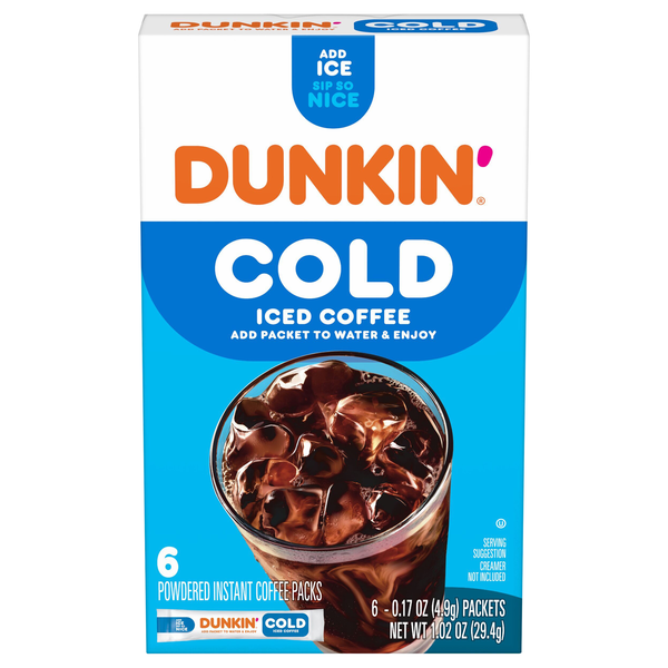 Dunkin' Cold Powdered Coffee Instant Packets
