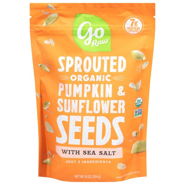 Go Raw Sprouted Organic Pumpkin & Sunflower Seeds with Sea Salt