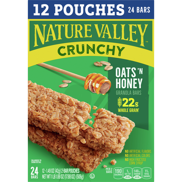 Nature Valley Crunchy Oats 'n Honey Granola Bars - 24 ct