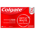 Colgate Optic White Stain Fighter Clean Mint Toothpaste - 2 ct