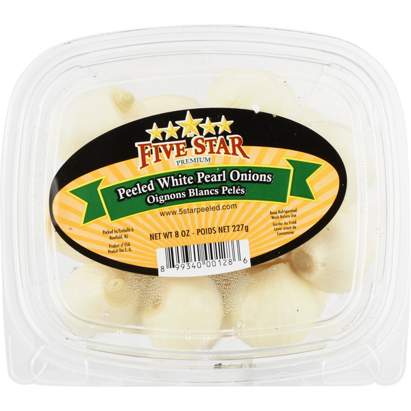 Five Star Premium Peeled White Pearl Onions