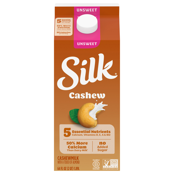 Silk Unsweet Cashew Milk